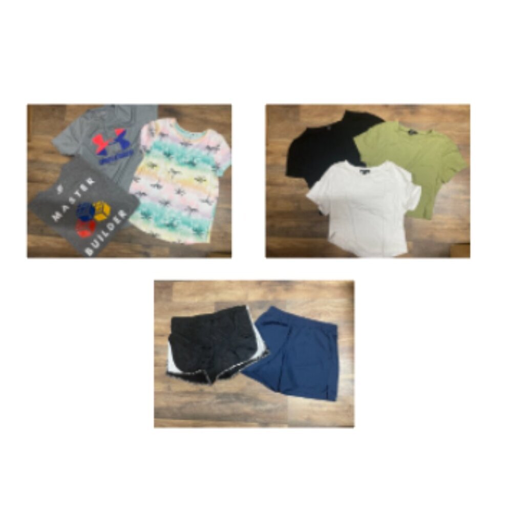 New Mix Kids Shirts & Tops - Gray, Pink, Green, Black, White
